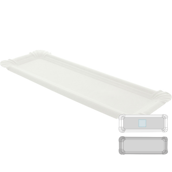 Plateau pour Chien ou Burger Carton Blanc Plateau pour Chien ou Burger Carton Blanc